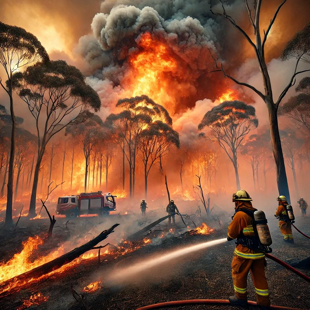 A_dramatic_scene_of_a_large_Australian_bushfire_wi